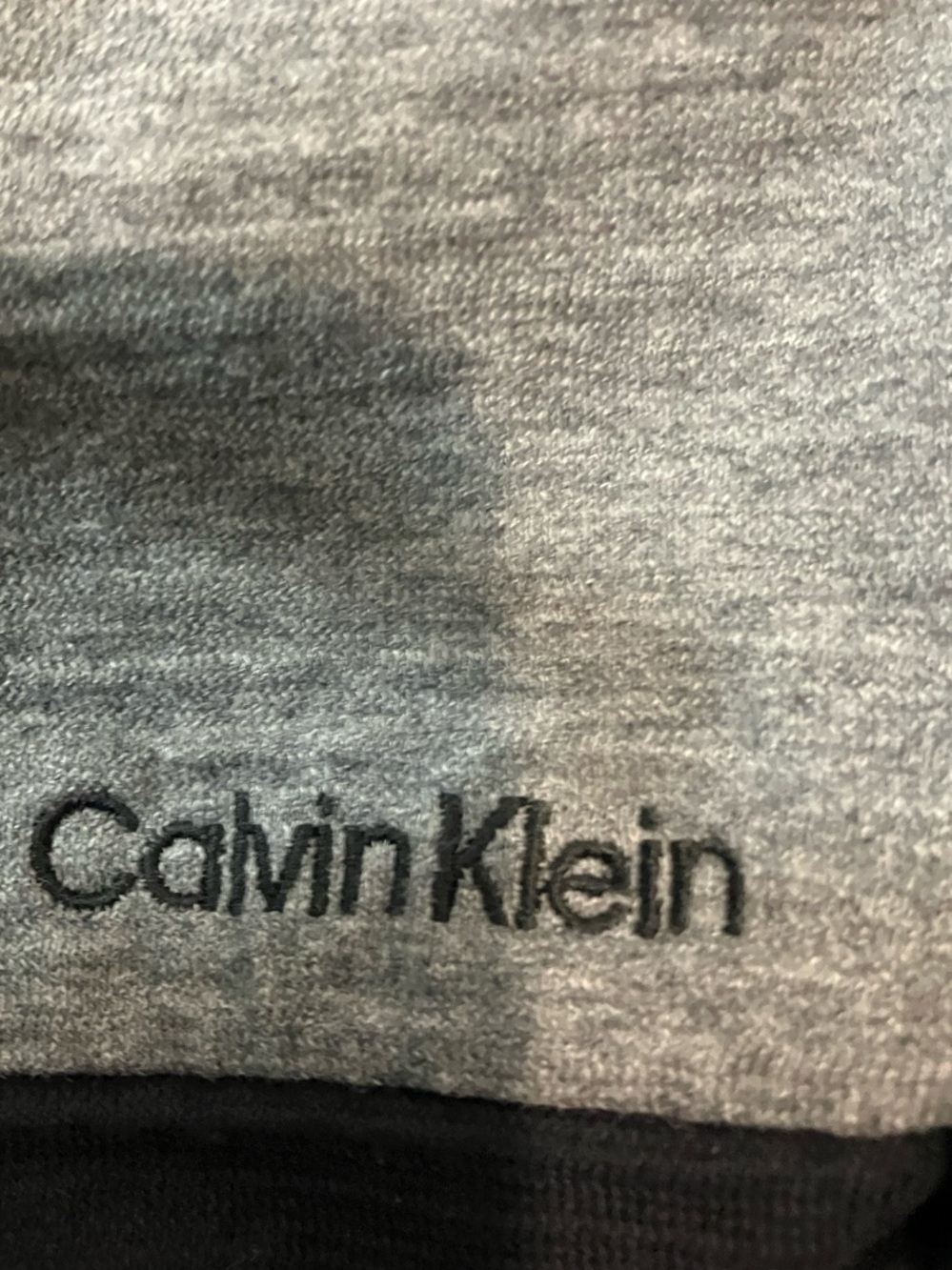 Calvin Klein Men’s Two-Tone V-Neck Tee - Black & Gray - Picture 3 of 9